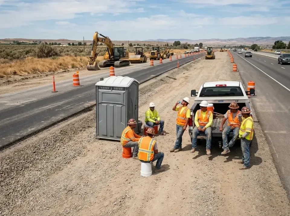 highway-road-construction-crew-007 — frequently asked questions, Porta Potty and Restroom Rentals in Signal Hill, CA